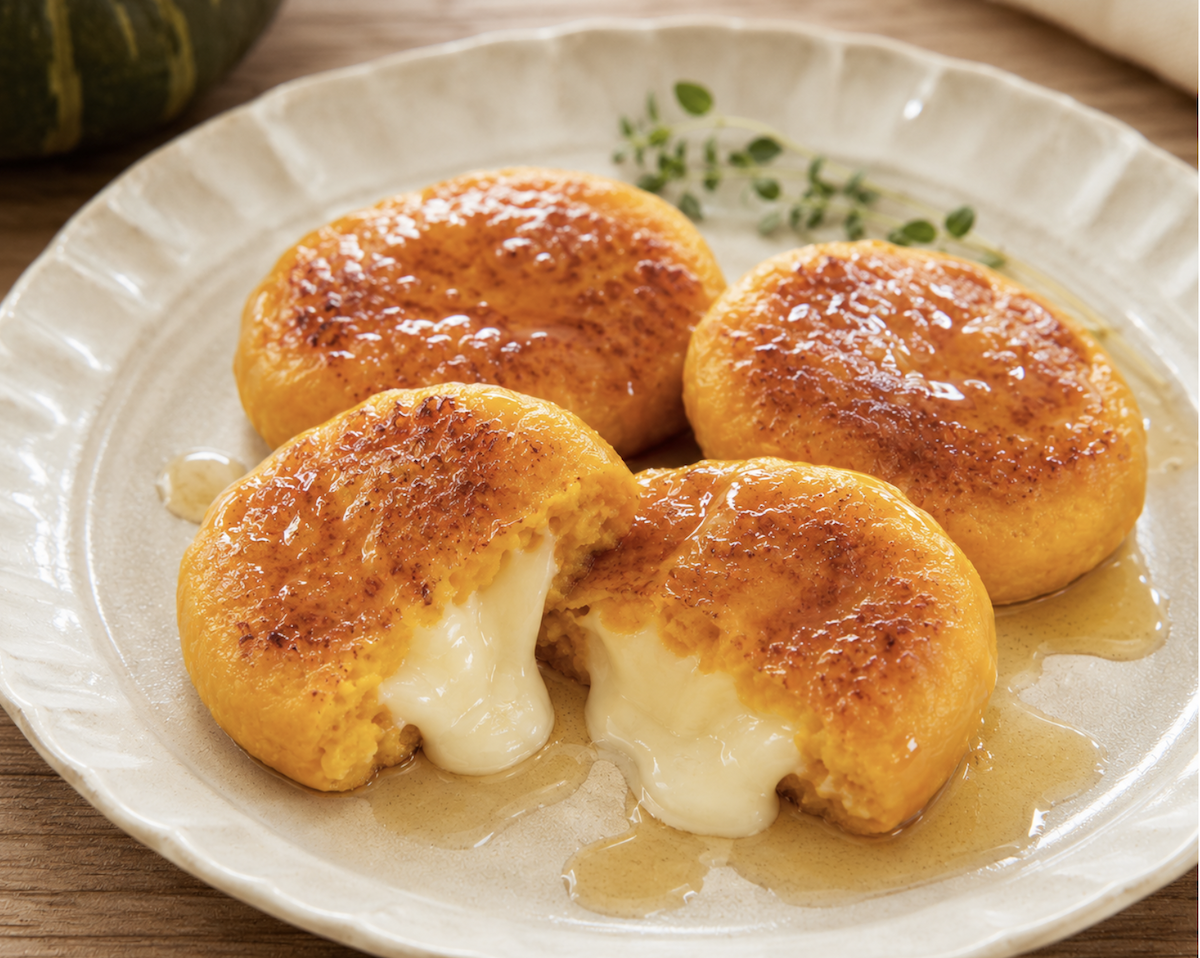 チーズ入りかぼちゃ団子