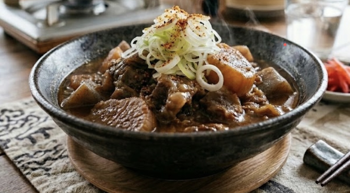 牛すじ肉の味噌煮込み
