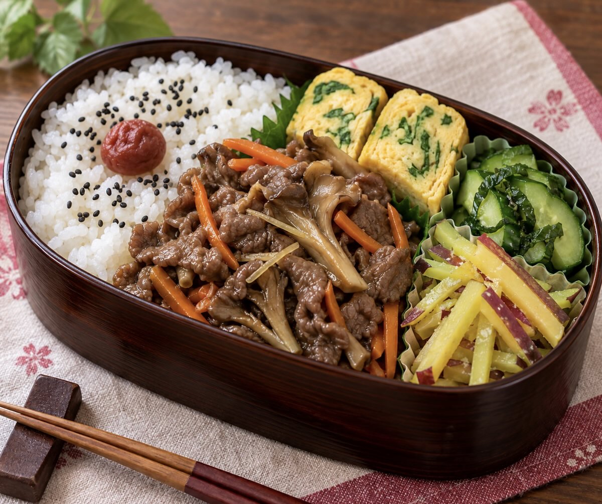牛肉のしぐれ煮弁当-1.