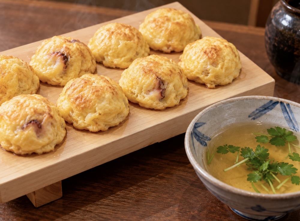 米粉を使った明石焼き